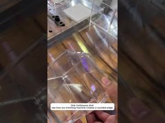 Hoe creëert deze machine een perfecte ronde acrylrand?