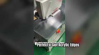 Laten we eens kijken hoe onze machine het perfecte V-slot-effect produceert!