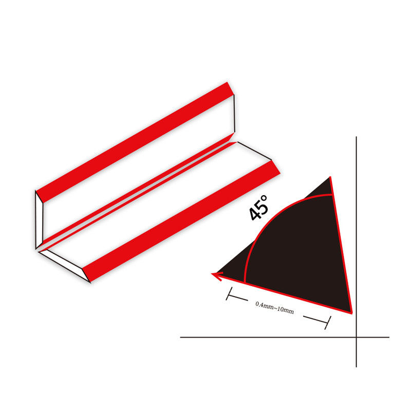 Afschuifmes Carbide Gereedschap in Acryl Polijstmachine Plexiglas Snijgereedschap 45 Graden Gebonden Trimmer Voor Acryl
