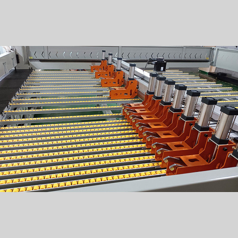 Efficient Acrylic Design Cutting Machine Accuracy 3800mm Sawing Length 11kw Head Saw Motor