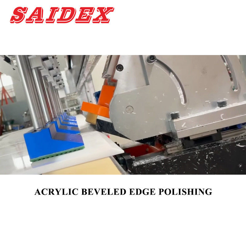 Hoge precisie CE-certificering Acrylrandpoetser 45 graden Beveled Edge Automatische Poetsmachine