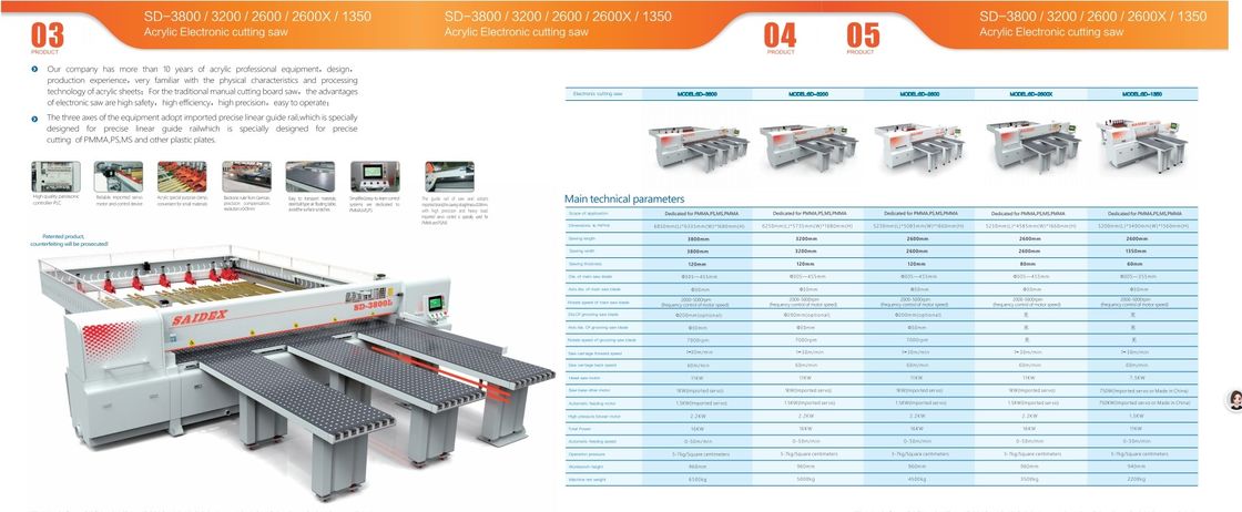 SD-3800 Acryl Elektronisch Snijzaag Uitbreidbaar Werkgebied Voor Precieze Snijwerk van PMMA PS MS Acryl Plastic