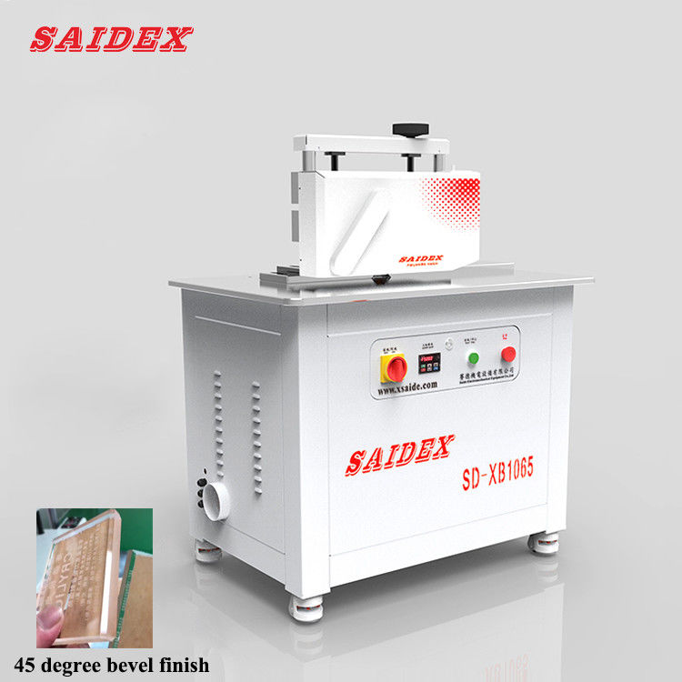 China Fabriek XB1065 Doet 30 45 Graden Afschuining en Rechte Lijn Rand Automatische Acryl Afschuining Afschuining Acryl Polijstmachine