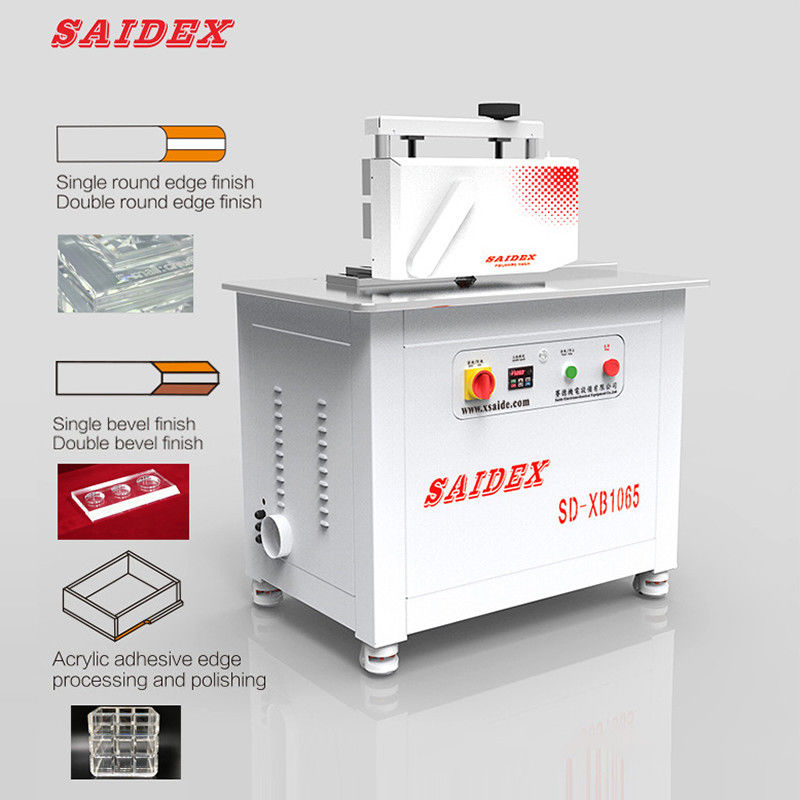China Saide Brand Automatic Feeding 2.5kW Acryl Polijstmachine voor gladde en precieze afwerking PMMA Afgeronde Rand Polijster R3 Afgeronde Hoek Acryl Chamfering Machine