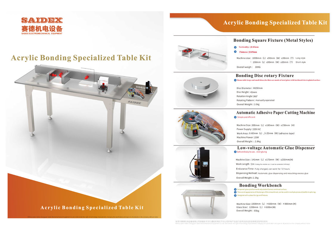 Topverkoop Speciaal automatisch lijmdipsent Acryl lijm binding Werkbank Werkplatform Lijmdipsent
