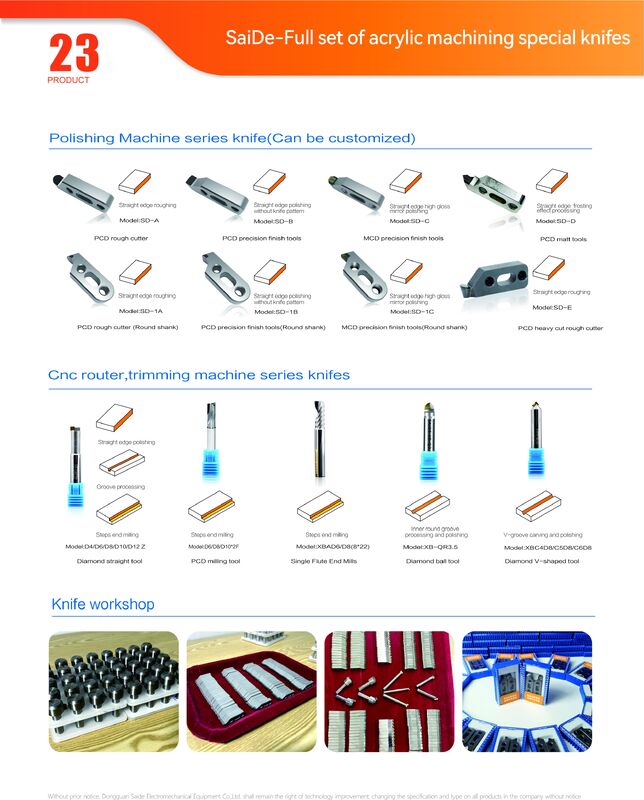 Praktische CNC-freesgereedschappen voor industrieel acryl CNC-afschuimgereedschap voor acryl, snijden met hoge snelheid