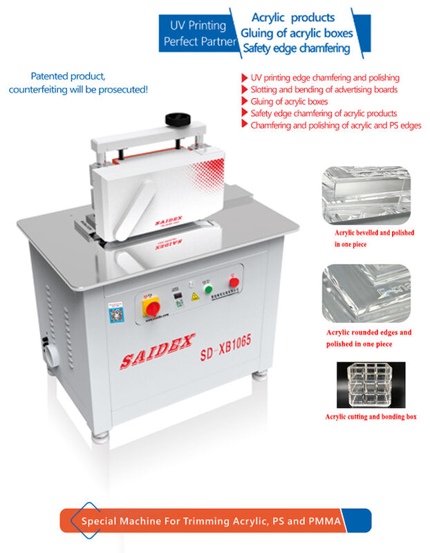 Acryl Trimming Machine 30 graden, 45 graden 60 graden poets tegelijkertijd