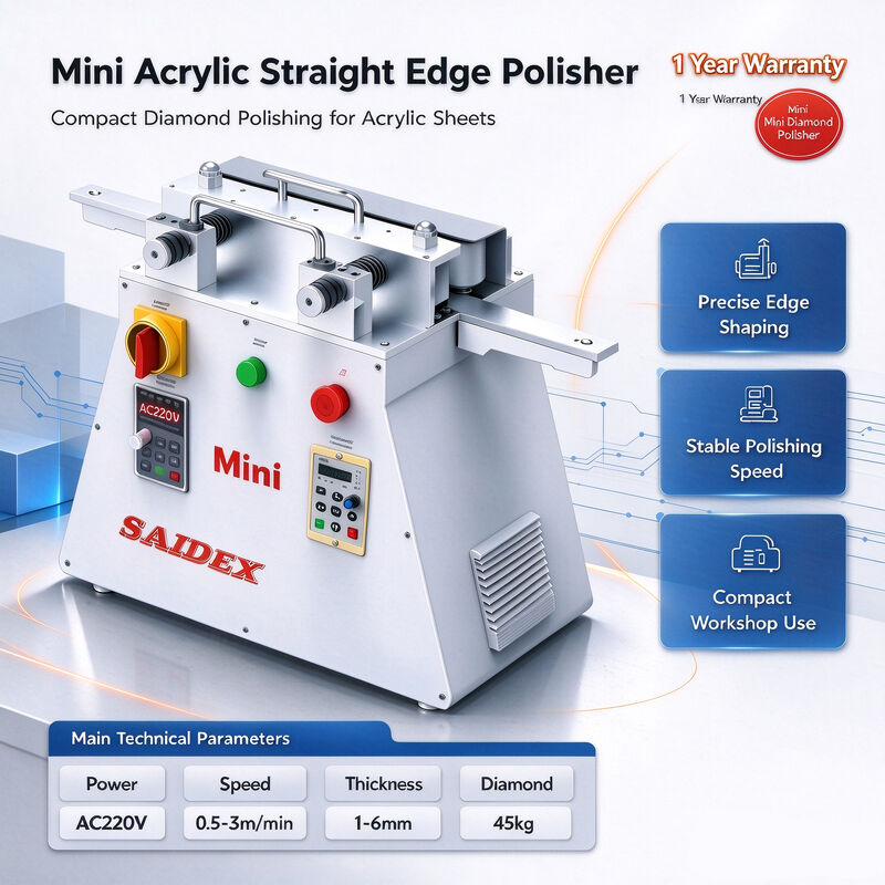 Mini Ultra Compact Acryl Polijstmachine Perfecte oplossing voor kleine ruimtes