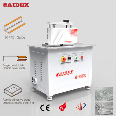 2.5kw 10A Elektrische Acryl Trimming Machine Lengte 1000mm 250kg Kleine 45 Graden Beveling Afgeronde Rand Poetsmachine